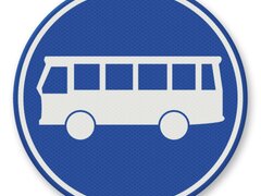 Indicator pentru banda obligatorie pentru autobuze